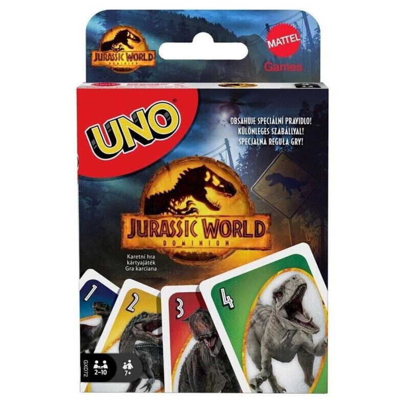 Uno: Jurrasic World 4 για 2-10 Παίκτες 7+ Ετών Mattel