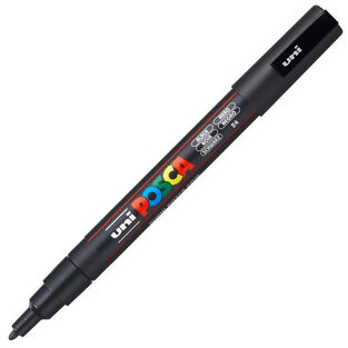 Posca Μαρκαδόρος Ανεξίτηλος PC-3M 09-1.3mm Black