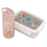 Petit Monkey Bento Dinosaur Πλαστικό Παιδικό Δοχείο Φαγητού Μπεζ (PTM-LB46)