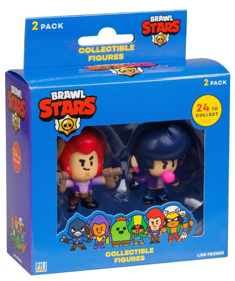 PMI Brawl Stars Collectible Figure-2Pack (S1) Random (BRW2015)