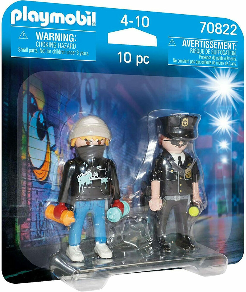 Playmobil DuoPack Αστυνομικός και Καλλιτέχνης γκράφιτι (70822)