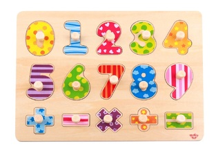 Tooky Toy Ξύλινα Σφηνώματα Αριθμοί & Σύμβολα (TY851)