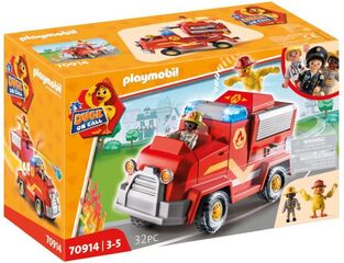 Playmobil Duck On Call Όχημα Πυροσβεστικής Με Κανόνι Νερού (70914)