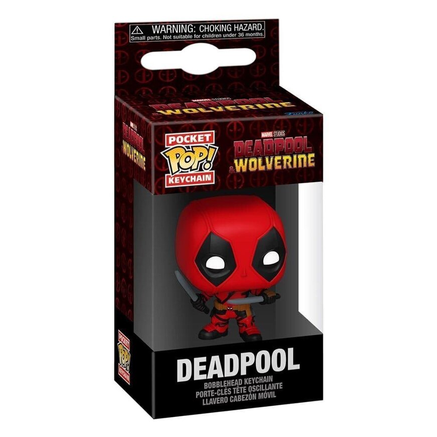 Funko Pocket Pop! Keychain Marvel: Deadpool & Wolverine - Deadpool Bobble-Head