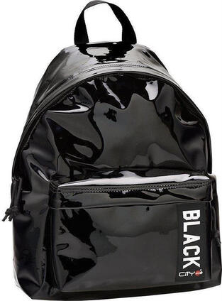 Lyc Sac The Drop Trendy Black Mirror Σχολική Τσάντα Πλάτης Γυμνασίου - Λυκείου σε Μαύρο χρώμα (22017)
