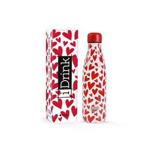 i-Drink Therm Bottle 500ml Hearts (ID0438)
