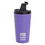 Ecolife Coffee Cup Ποτήρι Θερμός σε Μωβ χρώμα 0.37lt (33-BO-4013)