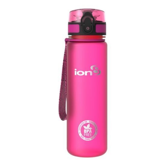 Ion8 Πλαστικό Παγούρι Slim 500ml Ροζ