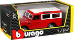 Burago 1/24 Land Rover Κόκκινο Με Άσπρα