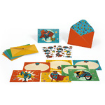 Djeco προσκλητήρια-ευχετήριες κάρτες "Σούπερ ήρωας"