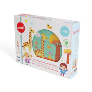 Forest Animal Wooden Puzzle, Nine Piece Set.