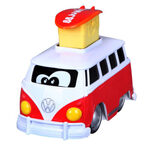 Burago Volkswagen Poppin Samba Bus Press and Go παιδικό λεωφορείο Κόκκινο 16/85110