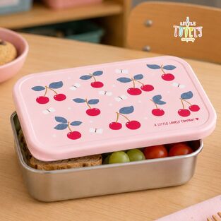 A little lovely company: Δοχείο φαγητού από ανοξείδωτο ατσάλι 900ml-Cherries