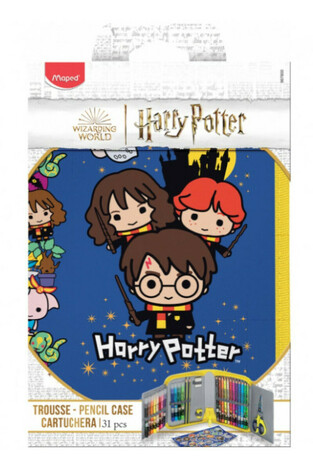 Maped Harry Potter Κασετίνα Γεμάτη με 2 Θήκες σε Μπλε χρώμα