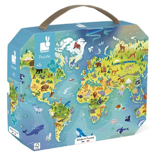 Janod Παιδικό Puzzle Η Γη 100pcs για 6+ Ετών