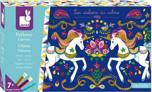 Janod Ζωγραφική Glitter Unicorns για Παιδιά 7+ Ετών