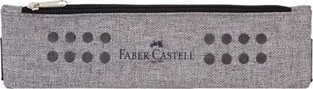 Κασετίνα Πουγκί Με Ιμάντα Faber-Castell Pen Holder Grip Χρώμα Μπλε Marsala Με Φερμουάρ (573135)