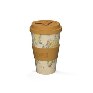 I Drink Cup Coffee R-Pet 435ml Old MapBike (ID5012)