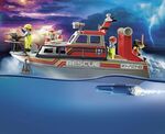 Playmobil City Action Επιχείρηση Πυρόσβεσης Με Σκάφος Διάσωσης (70140)