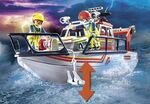 Playmobil City Action Επιχείρηση Πυρόσβεσης Με Σκάφος Διάσωσης (70140)