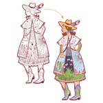 Djeco Ζωγραφίζω 4 Φιγούρες κορτίτσια "Fiodor"