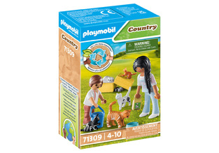 Playmobil Country Οικογένεια με Γατούλες (71309)