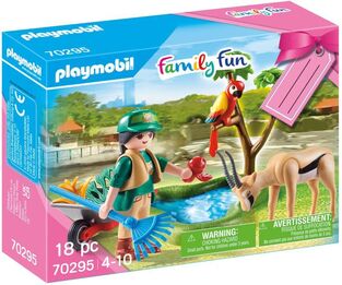 Playmobil Gift Set "Φροντιστής Ζωολογικού Κήπου Με Ζωάκια" (70295)
