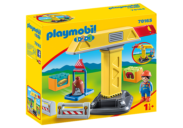 Playmobil 1.2.3. Γερανός Κατασκευών 70165