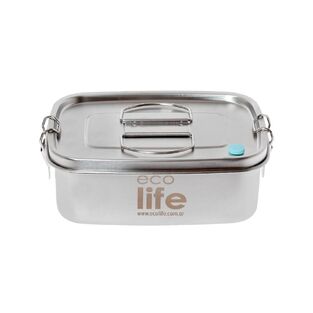 Ecolife Ανοξείδωτο Φαγητοδοχείο 1lt Μονού Τοιχώματος (Ανοξείδωτο Καπάκι)