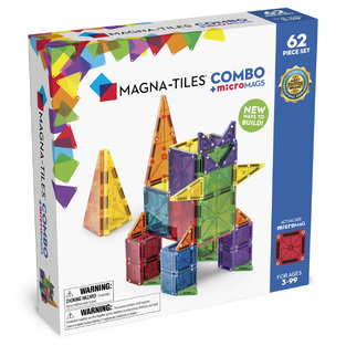 Magna Tiles Μαγνητικό Παιχνίδι 62 κομματιών Combo