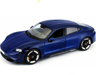Bburago Αυτοκινητάκι 1:24 Blue Porsche Taycan Turbo S για 3+ Ετών