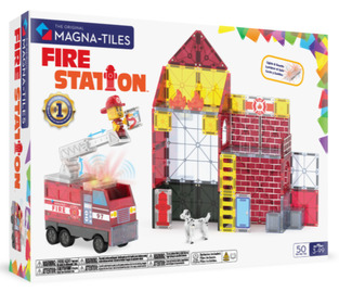 Magna-Tiles Μαγνητικό Παιχνίδι 50 κομματιών Fire Station