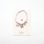 YUKO.B: Βραχιόλι με ρυθμιζόμενο κορδόνι Butterfly Purple