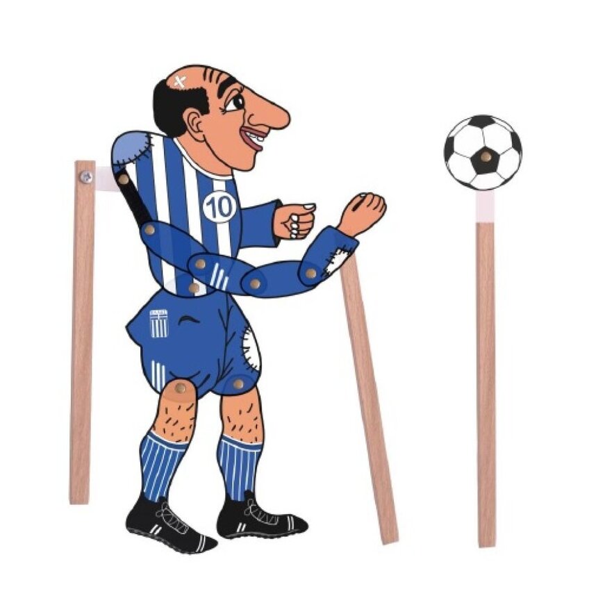 Φιγούρα Θεάτρου Σκιών Ο Καραγκιόζης Ποδοσφαιριστής (130)