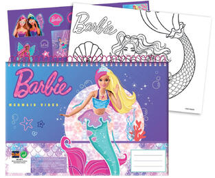 Μπλοκ Ζωγραφικής Α4 40 Φύλλα + Stickers Barbie (349-76416)