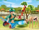 Playmobil Gift Set "Φροντιστής Ζωολογικού Κήπου Με Ζωάκια" (70295)