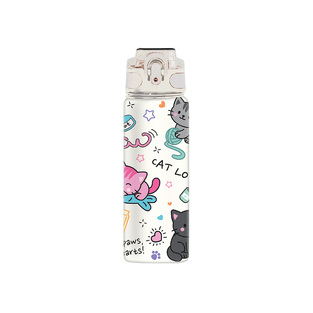I-Drinkl Ανοξείδωτο Παιδικό Παγούρι Θερμός Cats 595ml