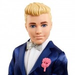 Mattel Barbie Fairytale Ken Groom Πρίγκιπας Γαμπρός Κούκλα Ξανθιά 12 Ιντσών Που Φοράει Κοστούμι GTF36
