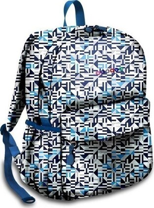 JWorld Cornelia Geo Blue Σχολική Τσάντα Πλάτης Γυμνασίου - Λυκείου σε Μπλε χρώμα (