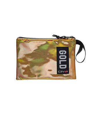 Lyc Sac Γυναικείο Νεσεσέρ City-Safe Pocket Trendy σε Χρυσό χρώμα (CL22315)
