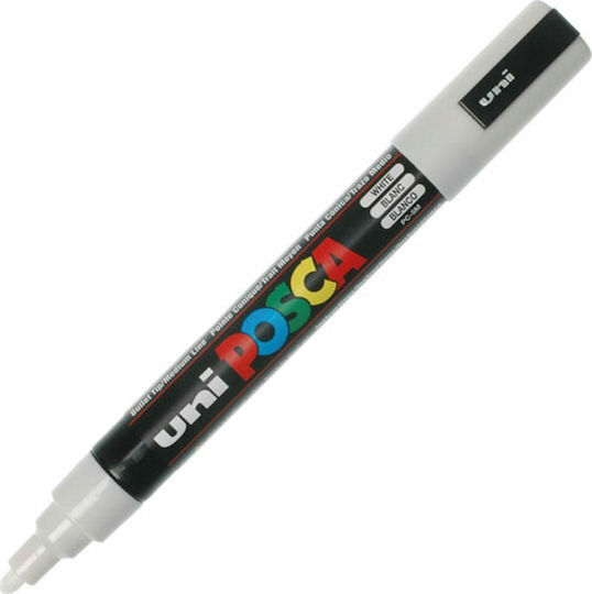 Posca Μαρκαδόρος Ανεξίτηλος  PC-5M 2.5mm Λευκός